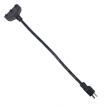 Superior Electric Outlet Tap, STW, 5-15R, 5-15P, 2 ft., Black SE1535